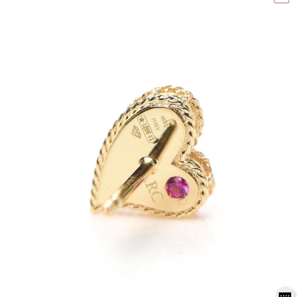 Roberto Coin 18k yellow gold and pave diamond earrings worn twice beautiful - Picture 2 of 6